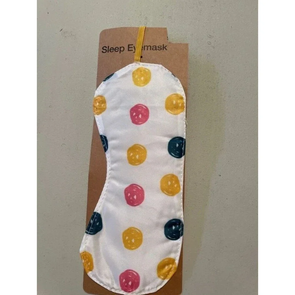 White Colored Dots Adult Sleep mask   Ep4